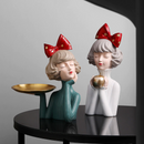 Estatueta Decorativa Busto Lili Tray