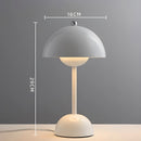 Luminária de Mesa Sem Fio Abajur Cogumelo Recarregável