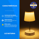 Luminária De Mesa Sem Fio Recarregável Retrátil Em Aço Luz em Led Branco Quente Ajustável