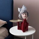 Estatueta Decorativa Busto Lili Tray