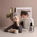 Estatueta Escultura Decoração Busto Lili Max Café