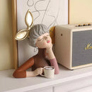 Estatueta Escultura Decoração Busto Lili Max Café