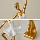 Estatueta Decorativa A Bailarina Dourada