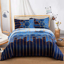 Conjunto de Cama Capa de Edredom Macia Reversível Estampa 3D