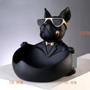 Estatueta Decorativa Bulldog Francês Mordomo