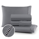 Roupa de Cama Micropercal 400 Fios Ponto Palito 04 Peças