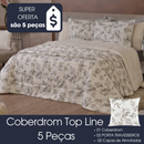 Kit Coberdrom Top Line King Dupla Face Fleece / Sherpa 5 peças