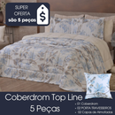 Kit Coberdrom Top Line King Dupla Face Fleece / Sherpa 5 peças