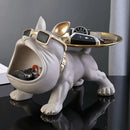 Estatueta Decorativa Bulldog Francês Decoração Porta Objetos