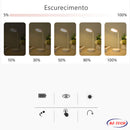 Luminária De Mesa Sem Fio Abajur de Mesa LED Luz Recarregável Touch