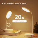Luminária De Mesa Sem Fio Abajur de Mesa LED Luz Recarregável Touch