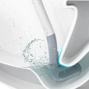 Escova Sanitária Silicone Longa com Suporte