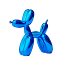 Escultura Decorativa Cachorro Balão em Resina – Estilo Nórdico Moderno Azul / 25x9x25cm