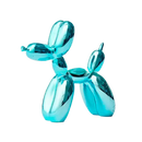 Escultura Decorativa Cachorro Balão em Resina – Estilo Nórdico Moderno Azul claro / 25x9x25cm