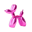 Escultura Decorativa Cachorro Balão em Resina – Estilo Nórdico Moderno Roxo / 25x9x25cm