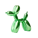 Escultura Decorativa Cachorro Balão em Resina – Estilo Nórdico Moderno Verde / 25x9x25cm