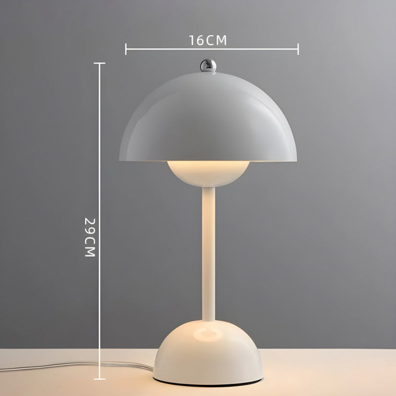 Luminária de Mesa Sem Fio Abajur Cogumelo Recarregável