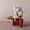 Estatueta Decorativa Busto Lili Tray