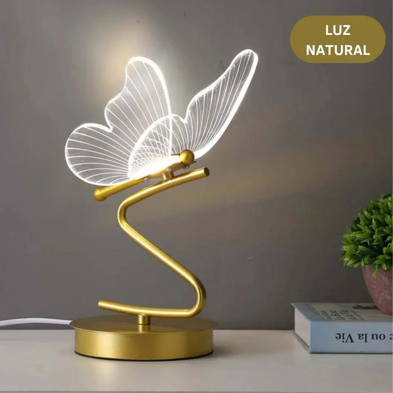 Luminária de Mesa Abajur Borboleta Para Quarto