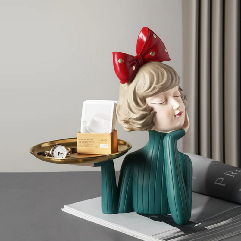 Estatueta Decorativa Busto Lili Tray