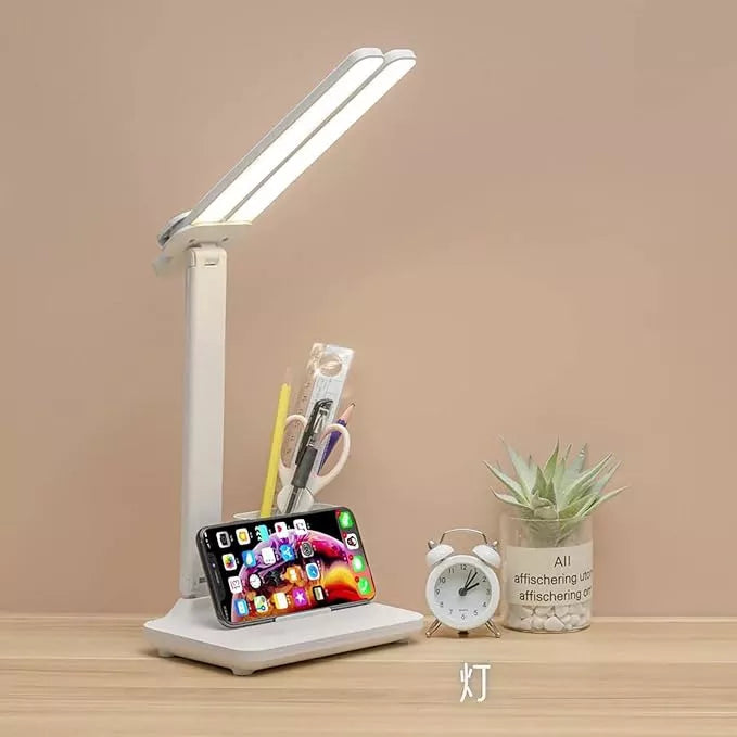 Luminaria Mesa Com 3 Modos Recarregável Abajur Luminária Estudo Articulável Led Leitura