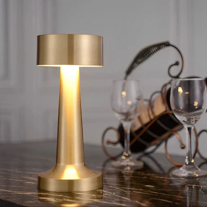 Luminária de Mesa Sem Fio Em Led Retrô