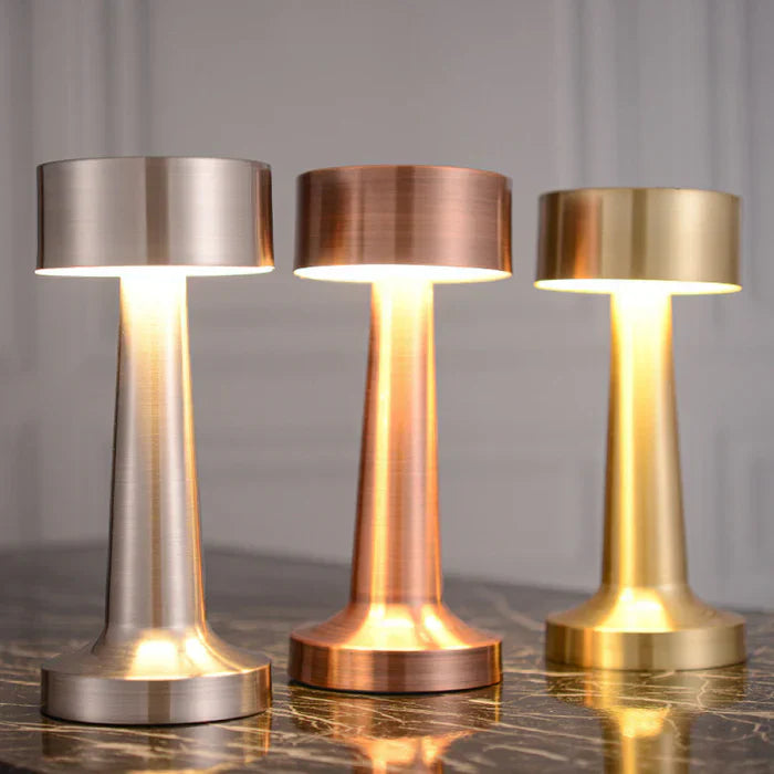 Luminária de Mesa Sem Fio Em Led Retrô