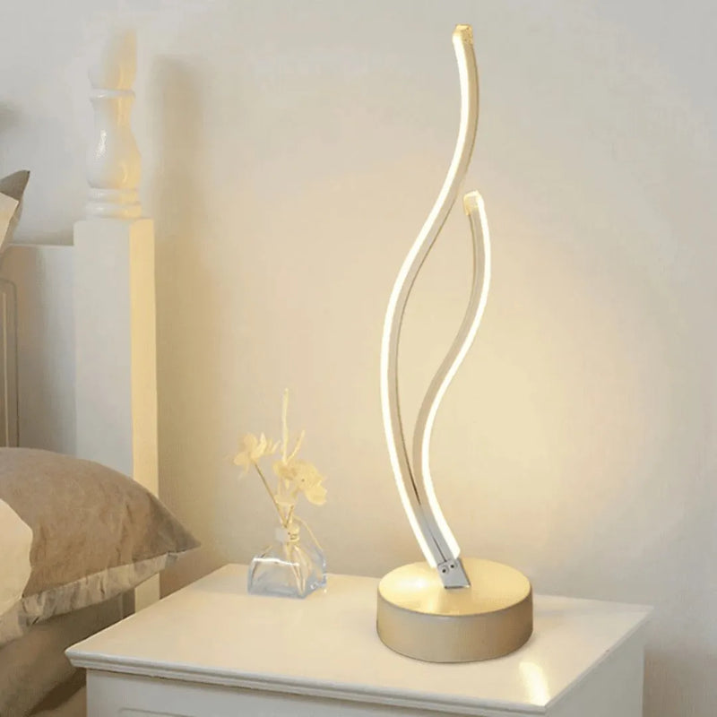Luminária De Mesa Ondas Estilo Nórdico