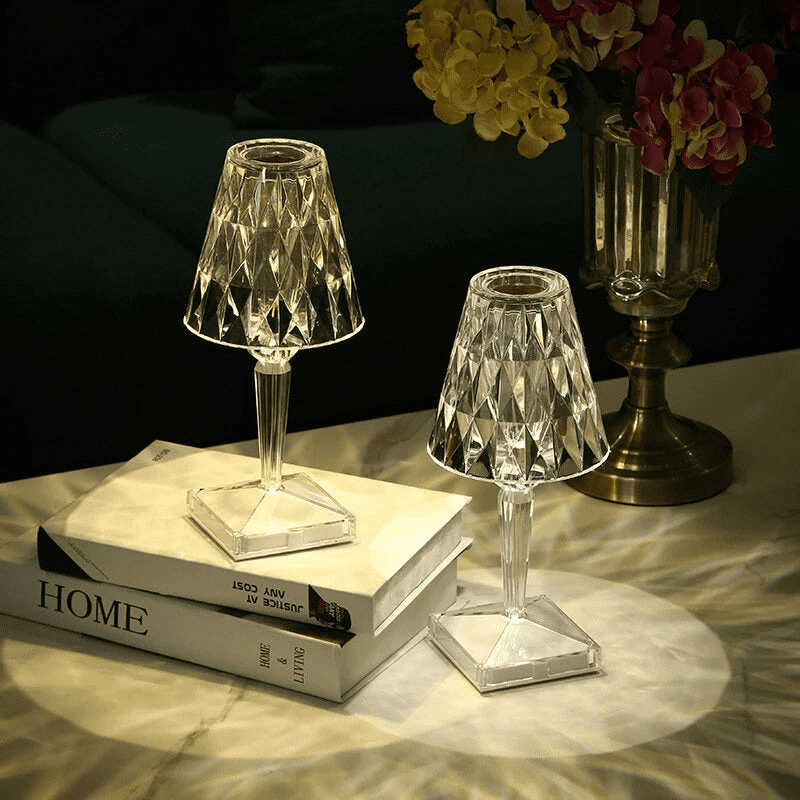 Luminária De Mesa 3 em 1 Estilo Diamante