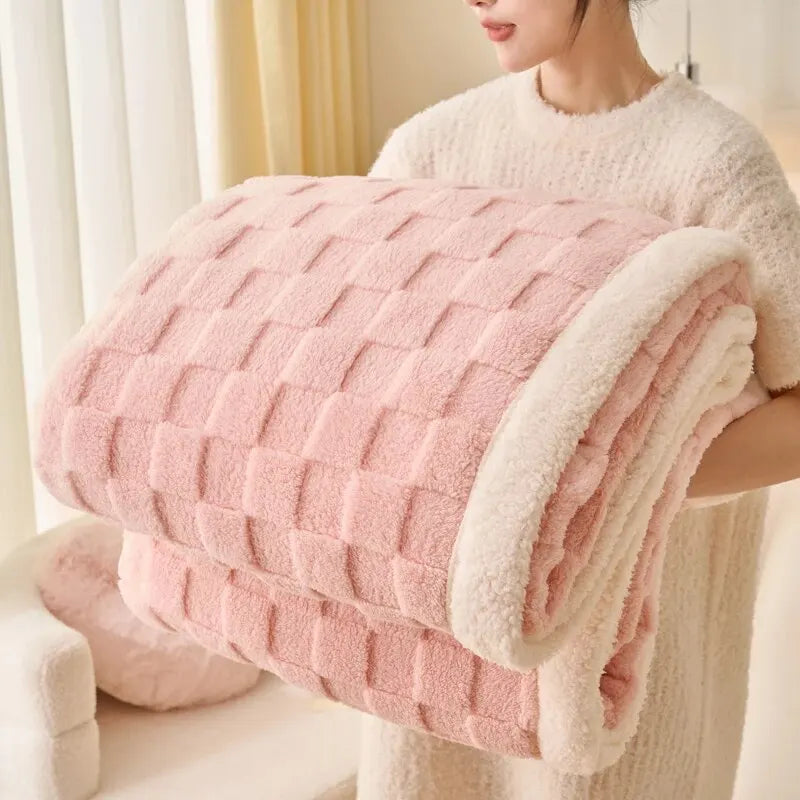 Cobertor de Inverno Estilo Xadrez | Noites Aconchegantes