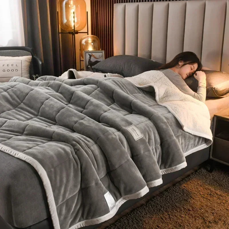 Cobertor Outono Inverno Dupla Face | Soft Sherpa