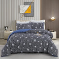 Conjunto de Cama Capa de Edredom Macia Reversível Estampa 3D