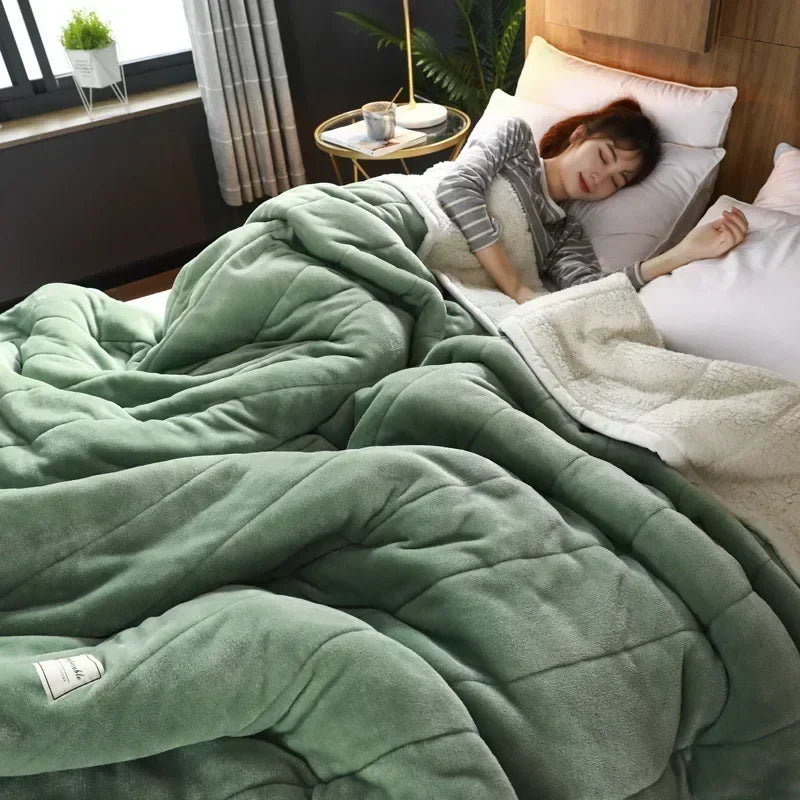 Cobertor Outono Inverno Dupla Face | Soft Sherpa