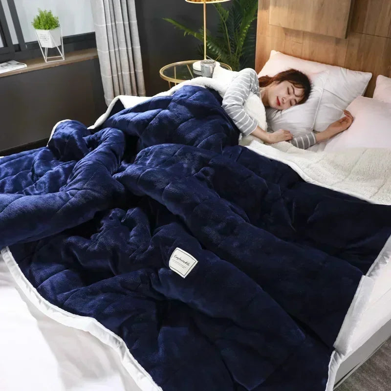 Cobertor Outono Inverno Dupla Face | Soft Sherpa