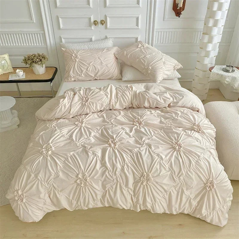 Conjunto de Colcha para Cama Capa Edredom Duplo 500 Fios para um Sono Revigorado