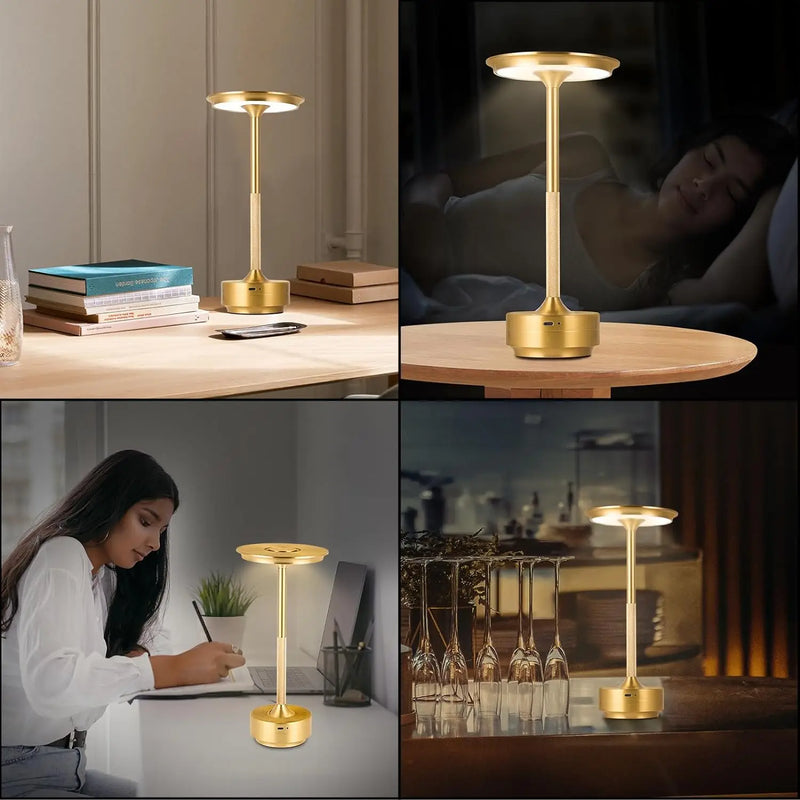 Luminária De Mesa Sem Fio Dimerizável Touch
