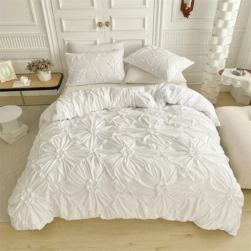Conjunto de Colcha para Cama Capa Edredom Duplo 500 Fios para um Sono Revigorado