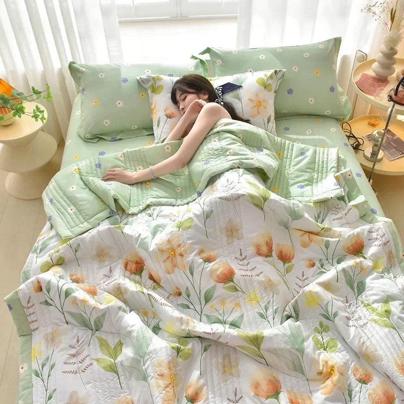 Colcha Estampada Com Fronhas - Macia e Confortável