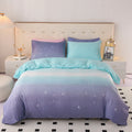 Conjunto de Cama Capa de Edredom Macia Reversível Estampa 3D