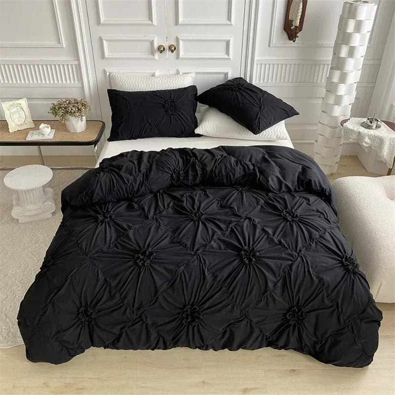 Conjunto de Colcha para Cama Capa Edredom Duplo 500 Fios para um Sono Revigorado
