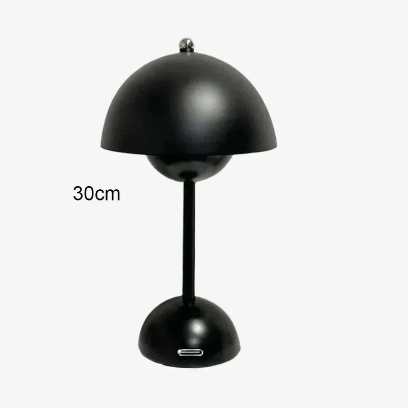 Luminária de Mesa Sem Fio Abajur Cogumelo Recarregável