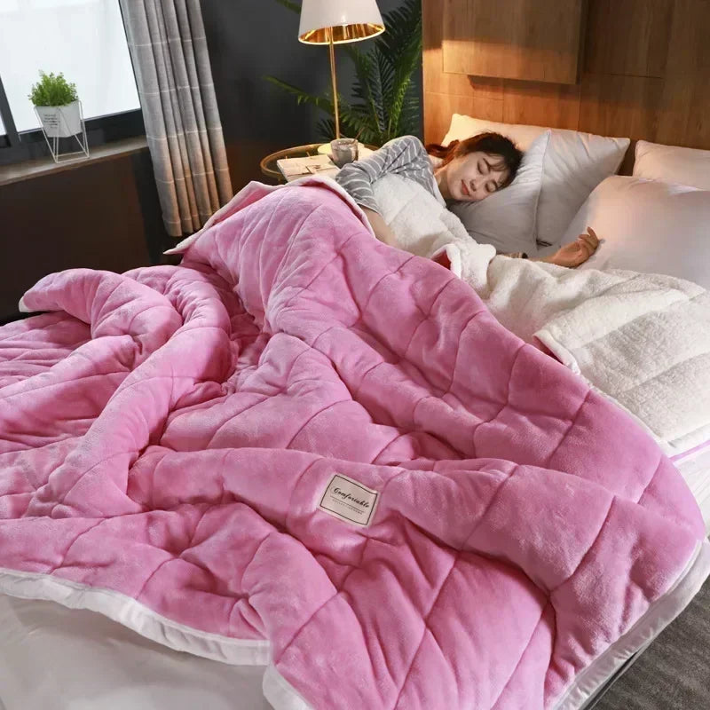 Cobertor Outono Inverno Dupla Face | Soft Sherpa
