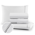Roupa de Cama Micropercal 400 Fios Ponto Palito 04 Peças