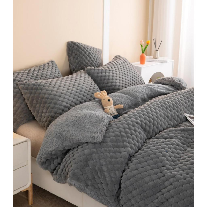 Coberdrom Queen Premium Pele de Coelho Dupla Face Sherpa 2,20m x 2,40m