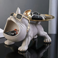 Estatueta Decorativa Bulldog Francês Decoração Porta Objetos