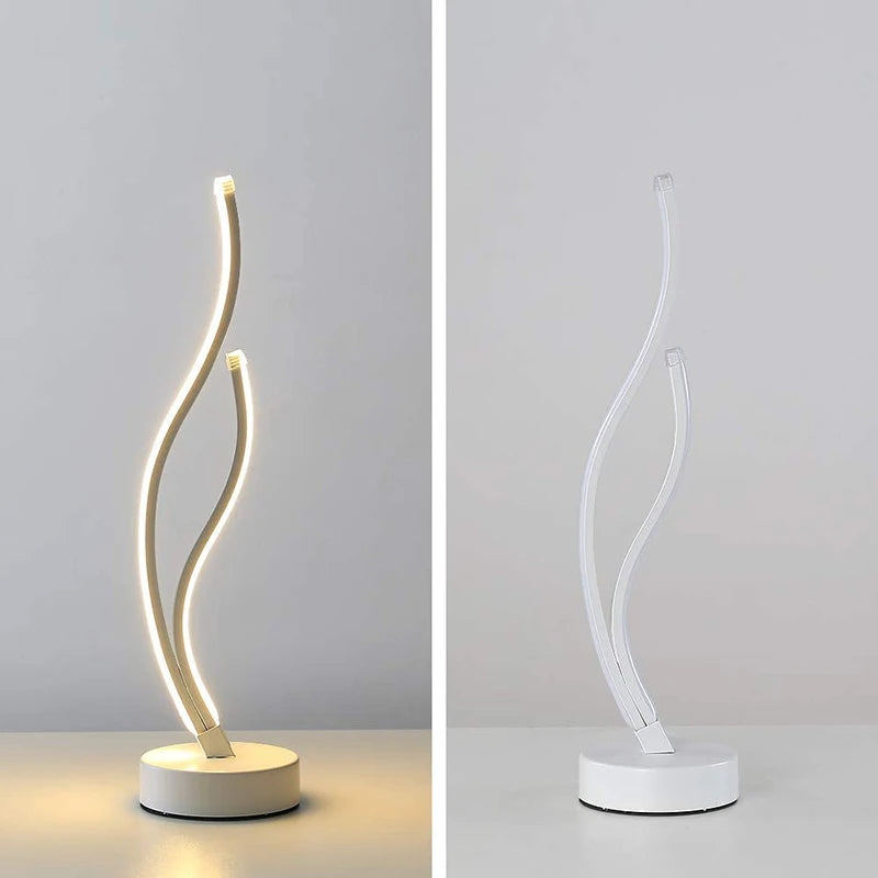 Luminária De Mesa Ondas Estilo Nórdico