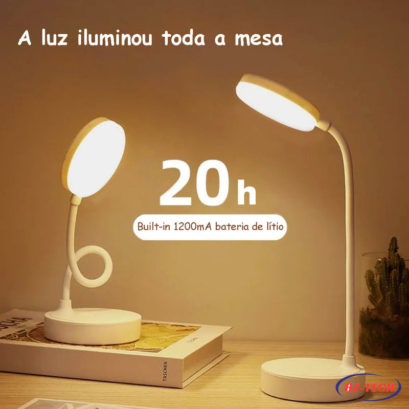 Luminária De Mesa Sem Fio Abajur de Mesa LED Luz Recarregável Touch