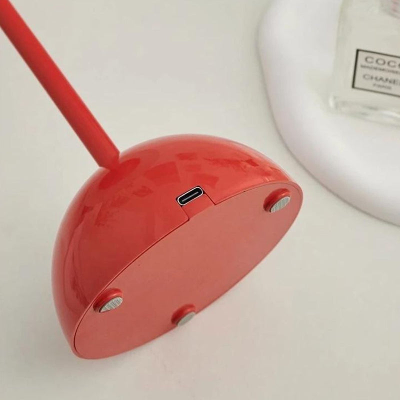 Luminária de Mesa Sem Fio Abajur Cogumelo Recarregável