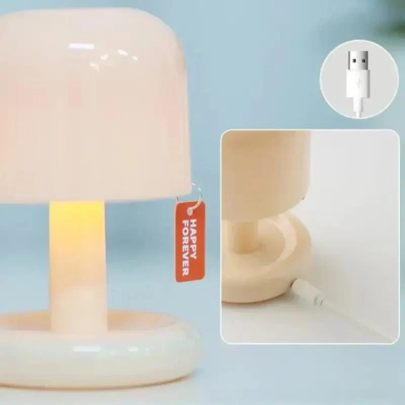 Luminária de Mesa Mini Cogumelo Lucky Forever